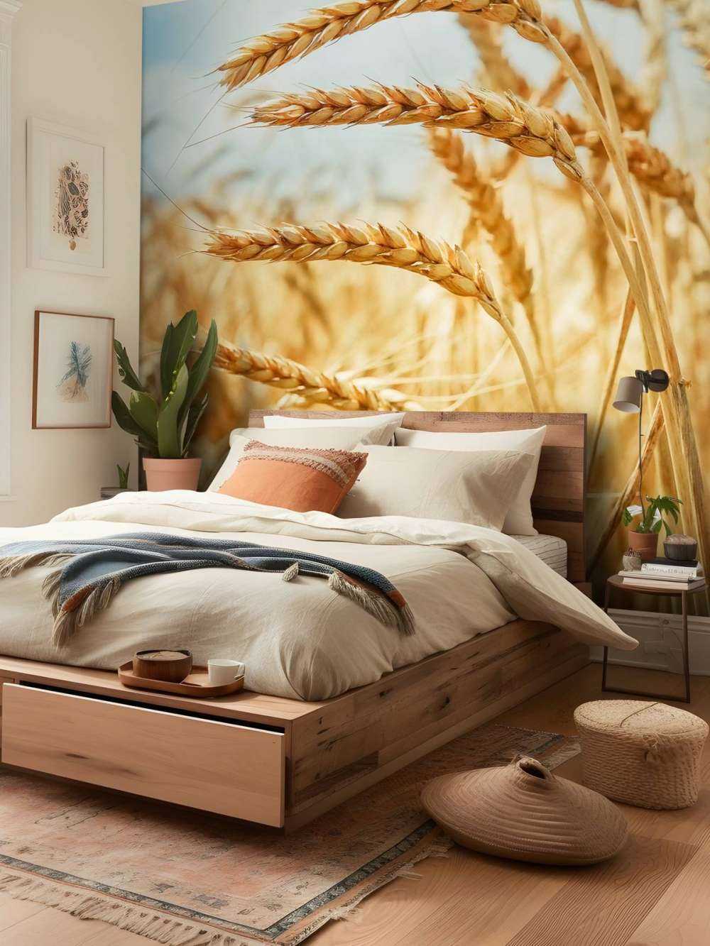 Close up van een granen plant