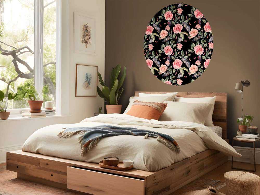 Bloemen en vlinders van waterverf