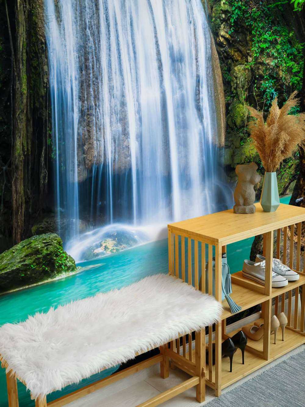 Blauwe waterval