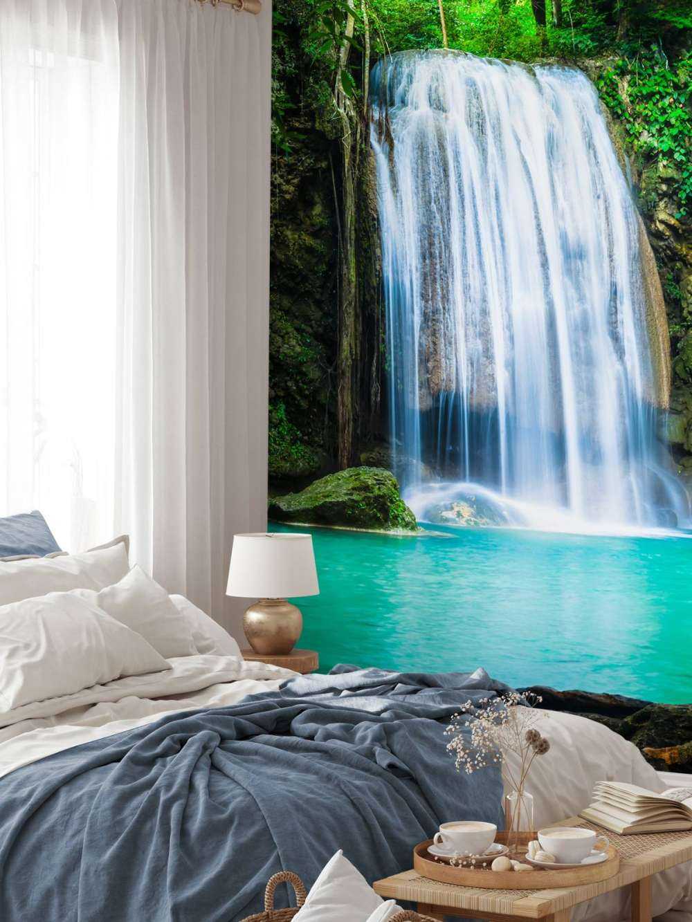 Blauwe waterval