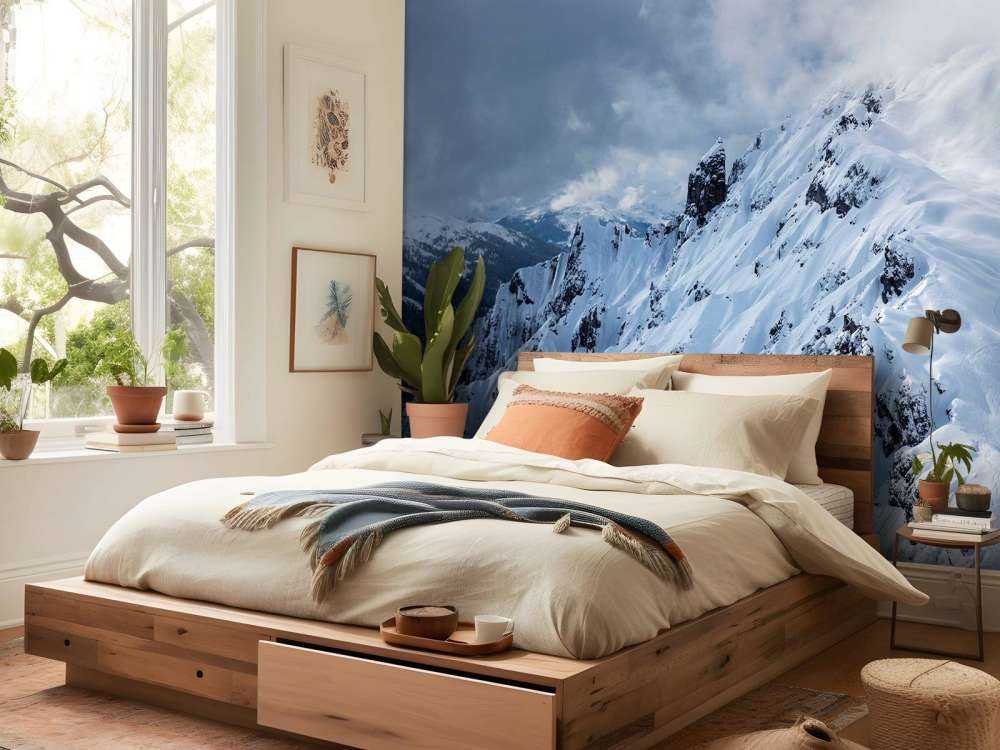 Verse sporen in stille sneeuwhelling