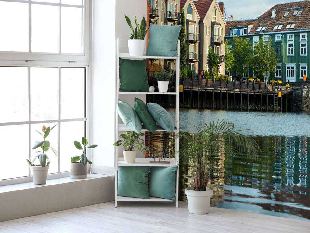 Kleurrijke Huizen Aan Waterkant