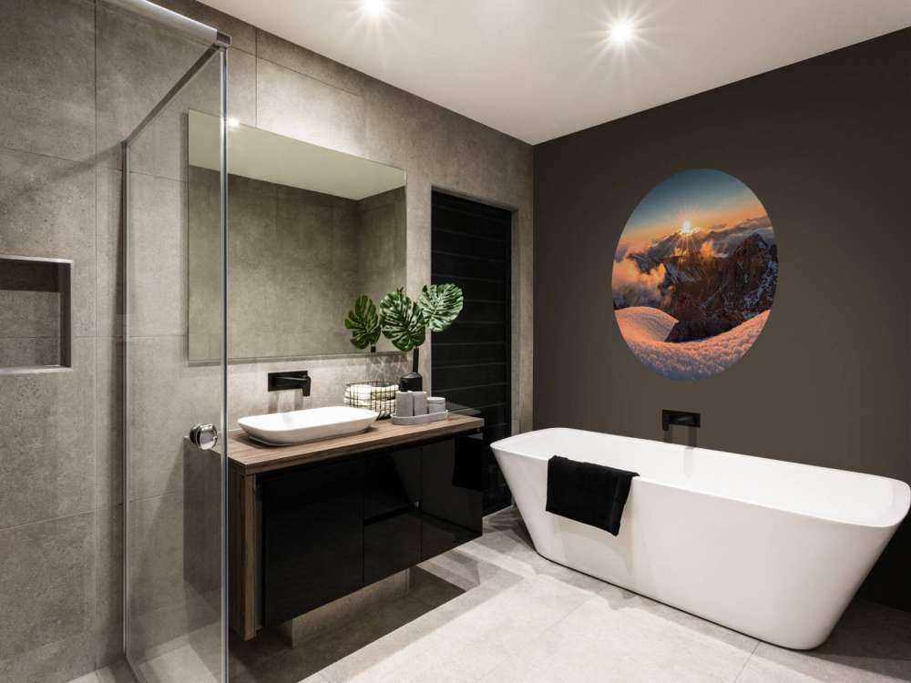 Avondlicht Over Wintergebergte