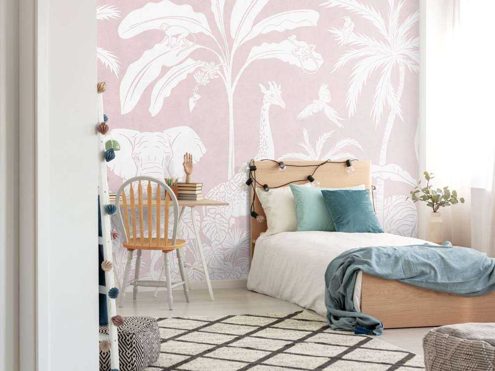 Monochrome Jungle - Pink