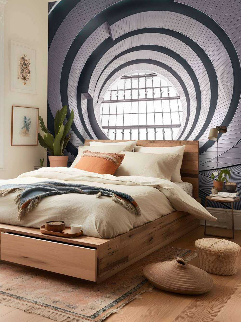 Concentric harmony in beige