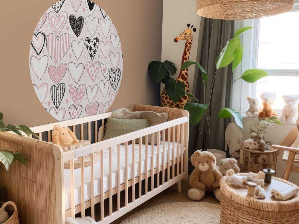 Hartjesmix in pastel en inkt