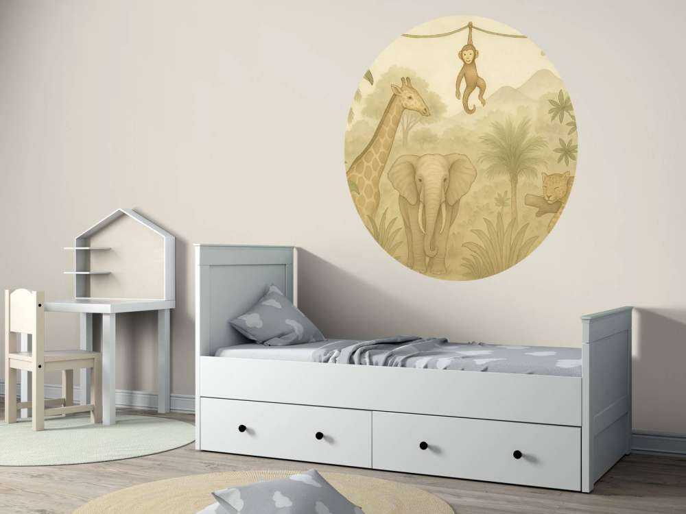 Junglevriendjes in sepia