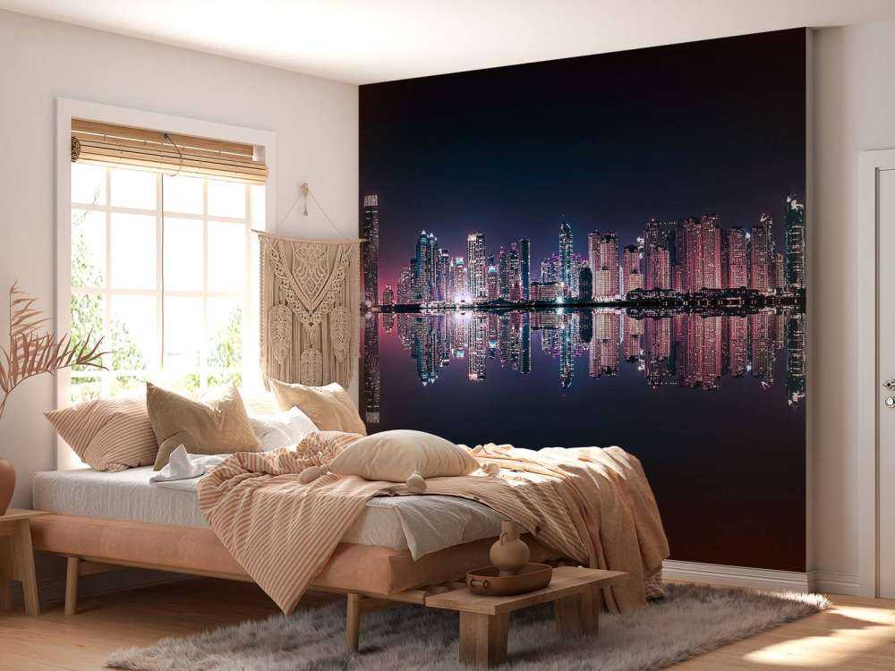 Nachtlicht boven stille wateren