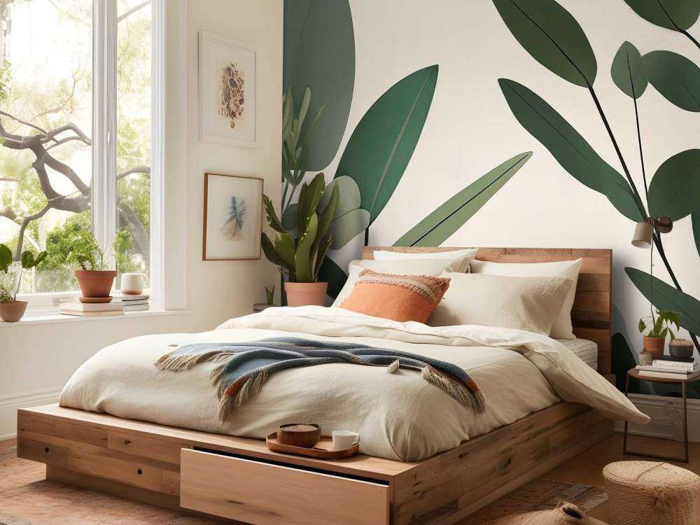 Minimalistische botanische bladeren