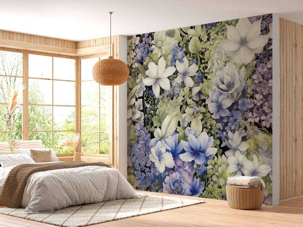 Flower festivalSEAMLESS Blue