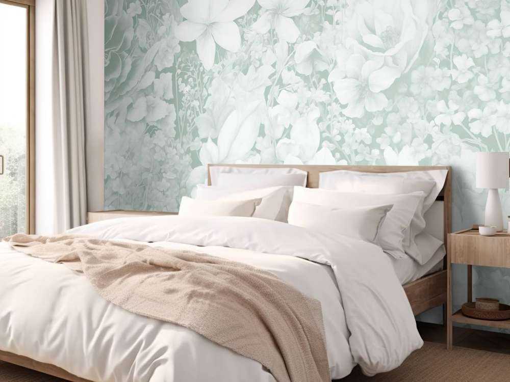 Flower festivalSEAMLESS Pale Blue