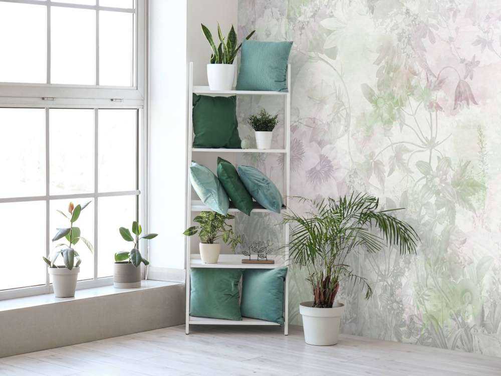 Watercolor Garden Green