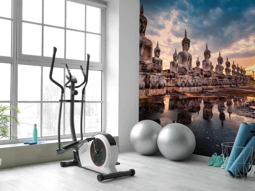 Buddha beelden op water