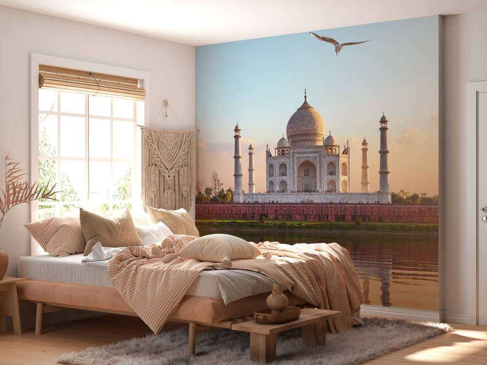 Taj Mahal in de ochtend