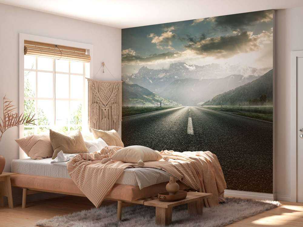 Weg in berglandschap