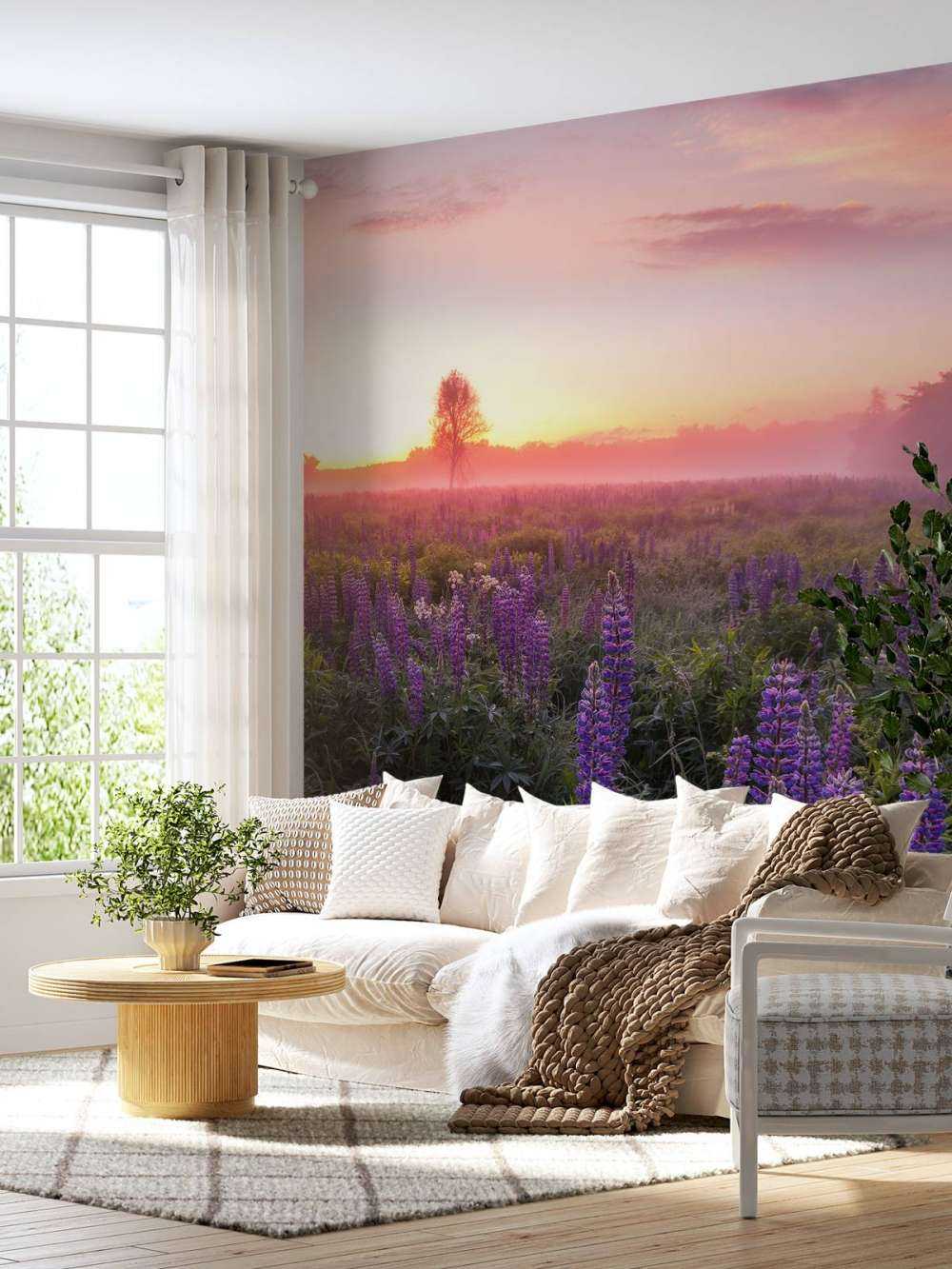 Bloeiende lupines