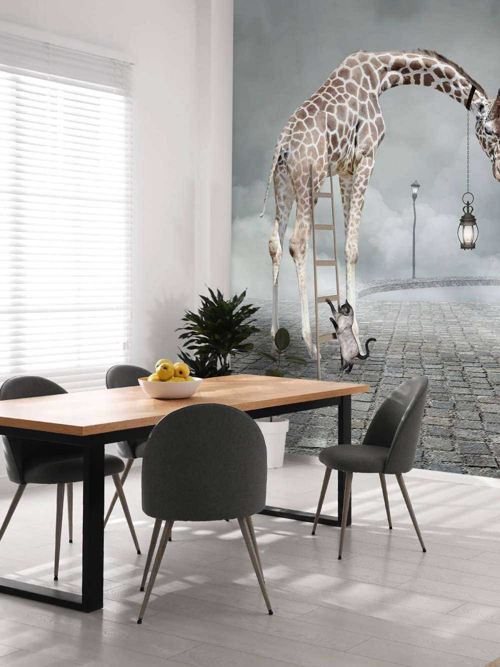 Fantasie landschap met dieren