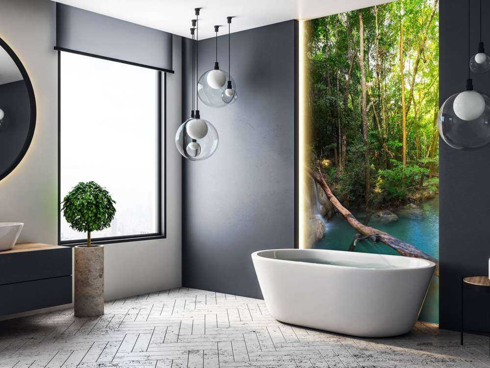 Waterval in een tropisch regenwoud