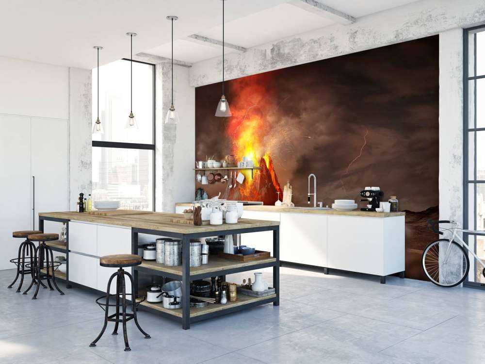 Enorme vulkaanuitbarsting in 3D