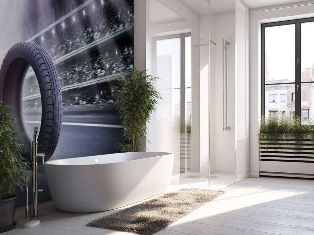 Band op een race circuit