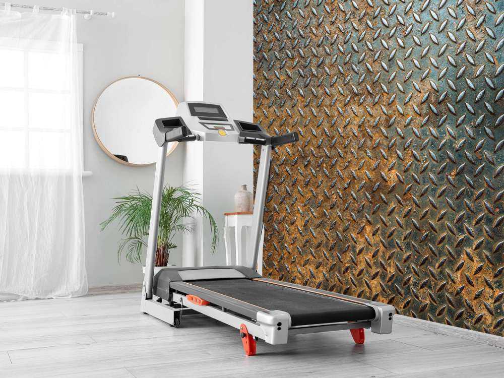 Roestige industriële wand