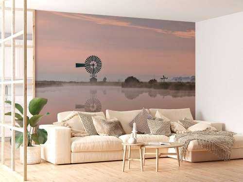 Metalen windmolen