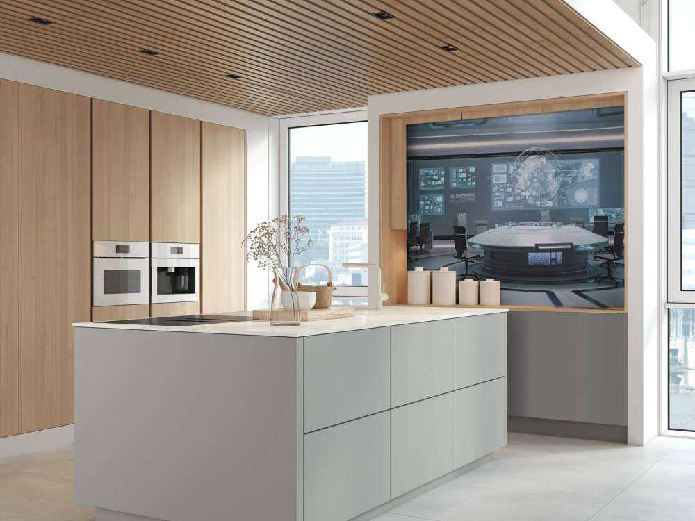 Futuristisch commandocentrum