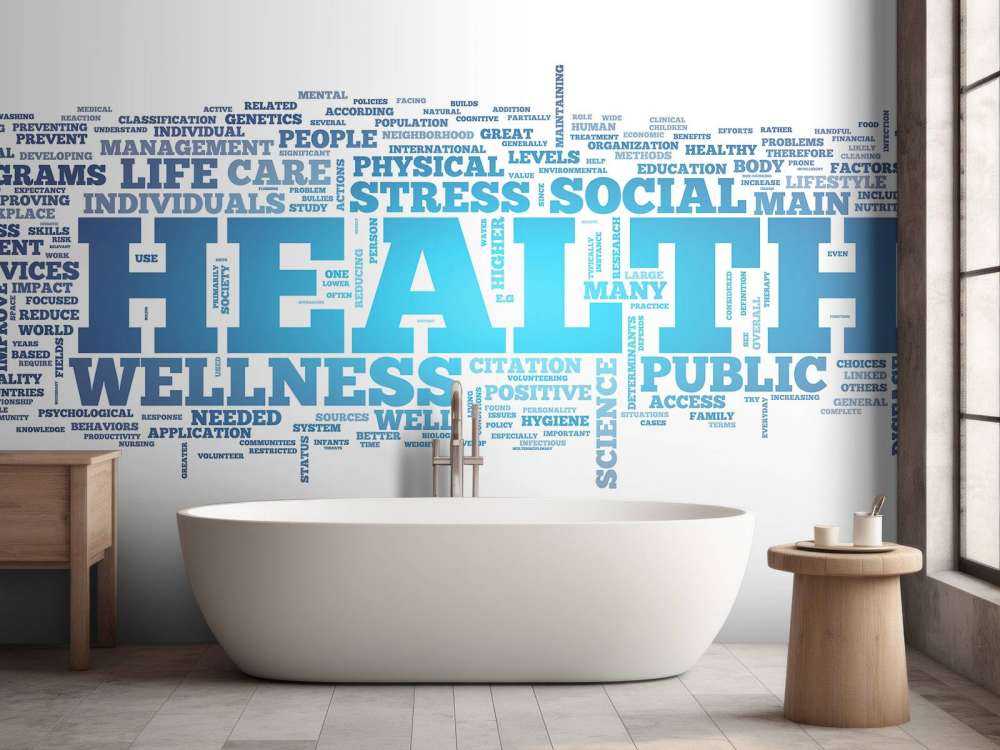 Gezondheid woorden design