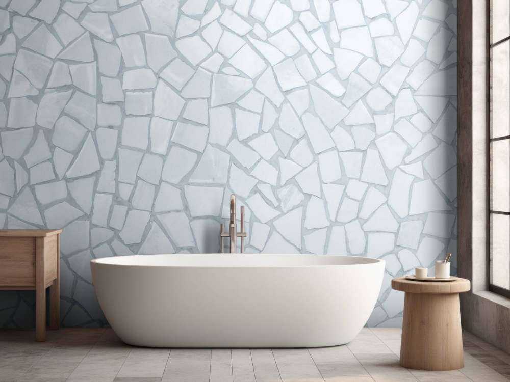 Lichte mozaïek steentjes