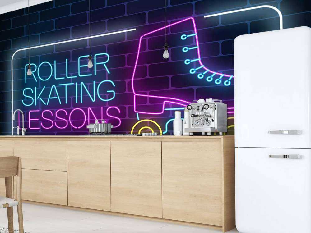 Rolschaats neon logo