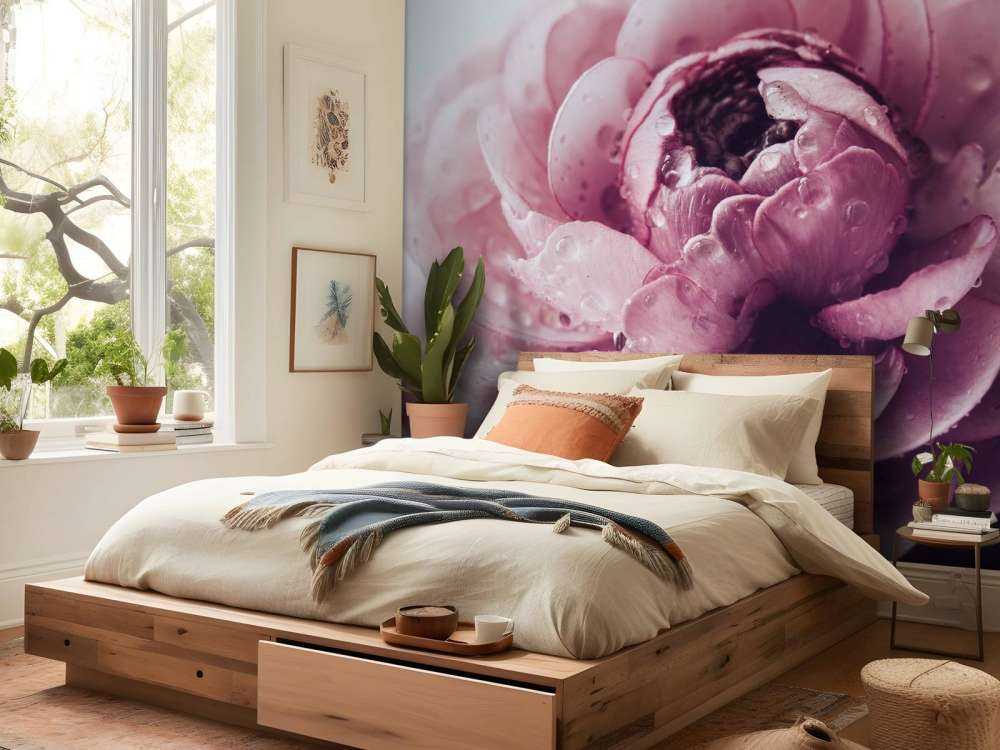 Roze boterbloem close-up