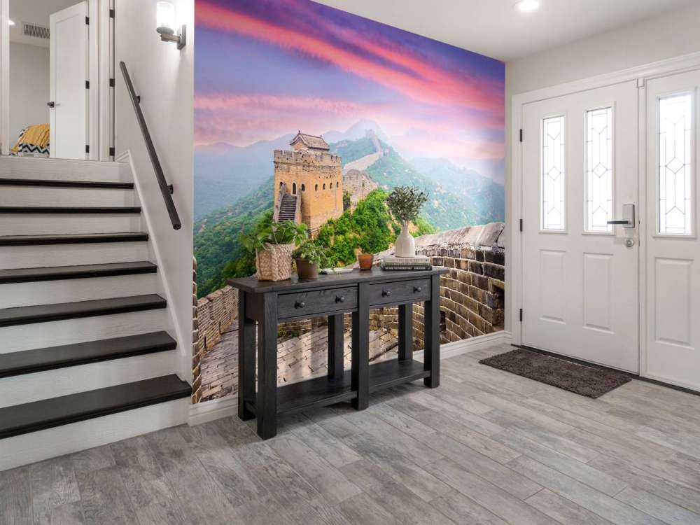 Chinese Muur onder een unieke hemel