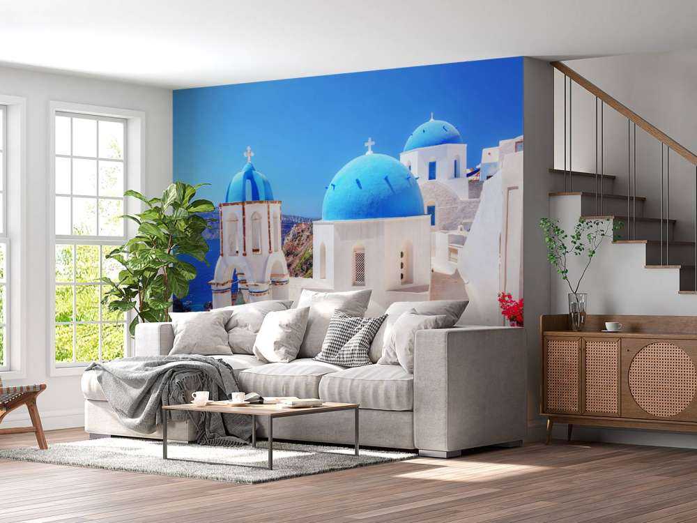 Klein kerkje op Santorini