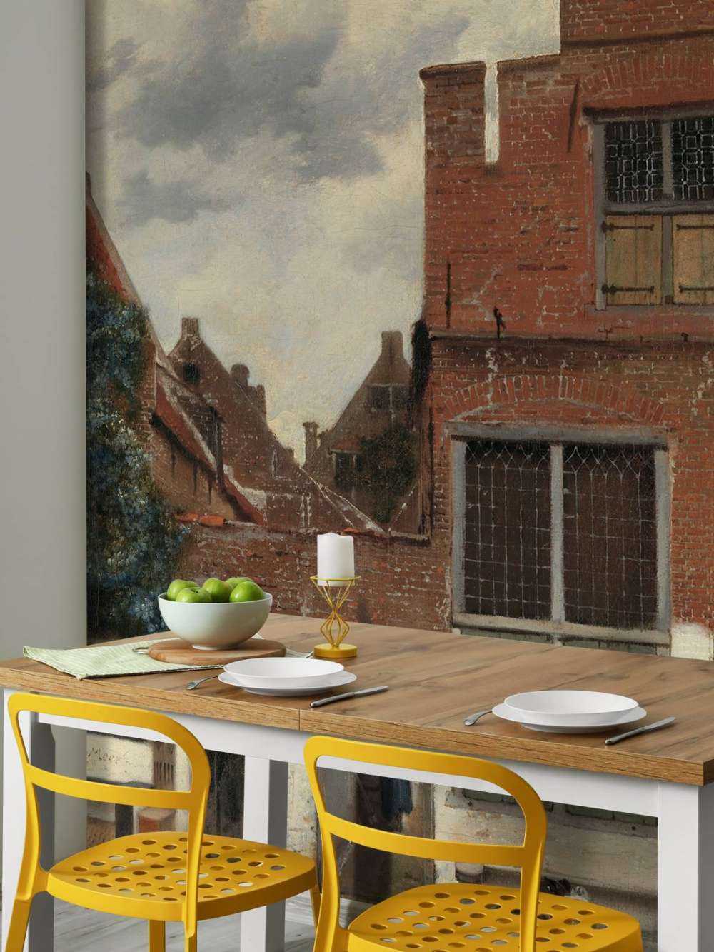 Gezicht op huizen in Delft