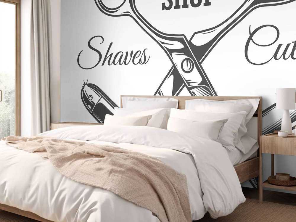 Vintage kapperszaak embleem