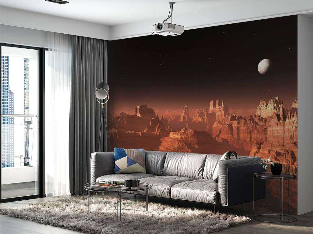 Zonsondergang op Mars