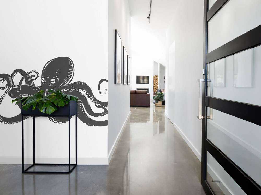 Octopus met een witte achtergrond