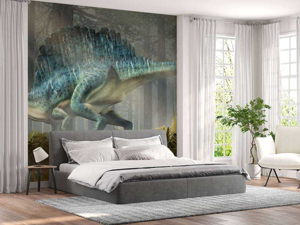 Spinosaurus in een bos