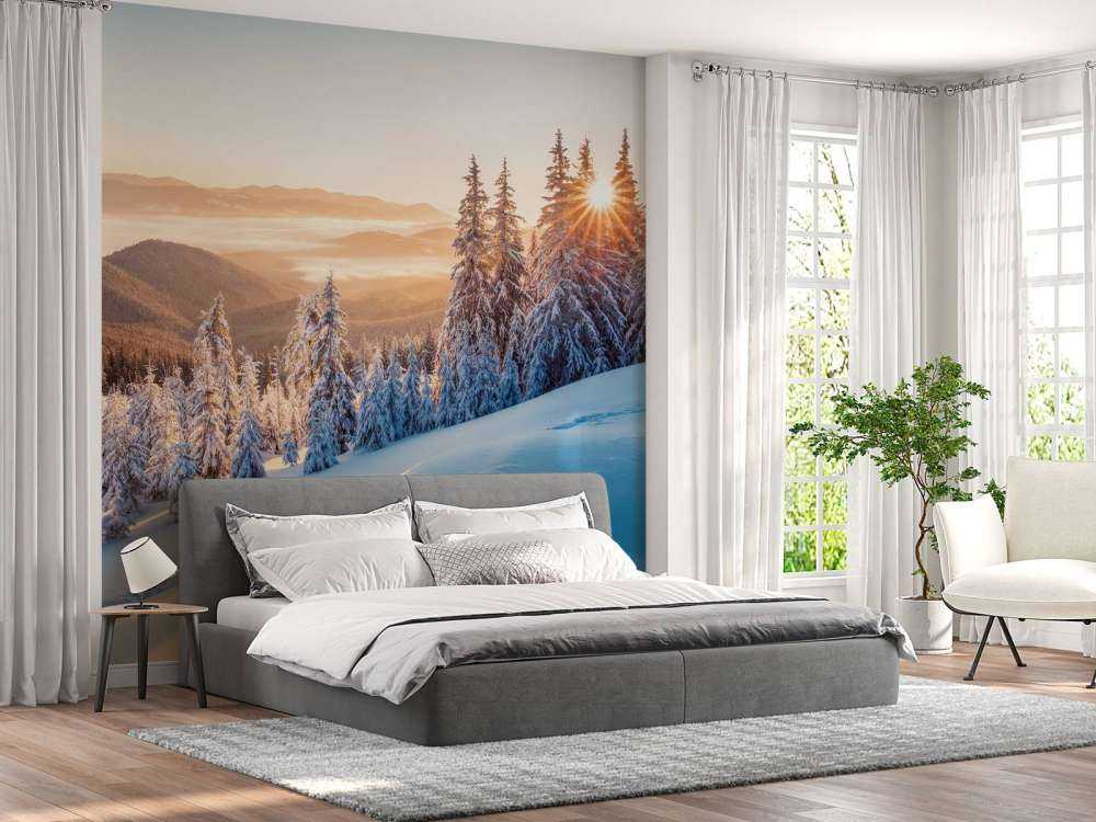 Winterochtend in de bergen