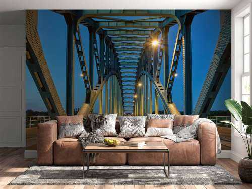 Stalen boogbrug