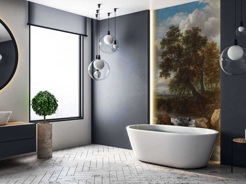 Landschap met waterval