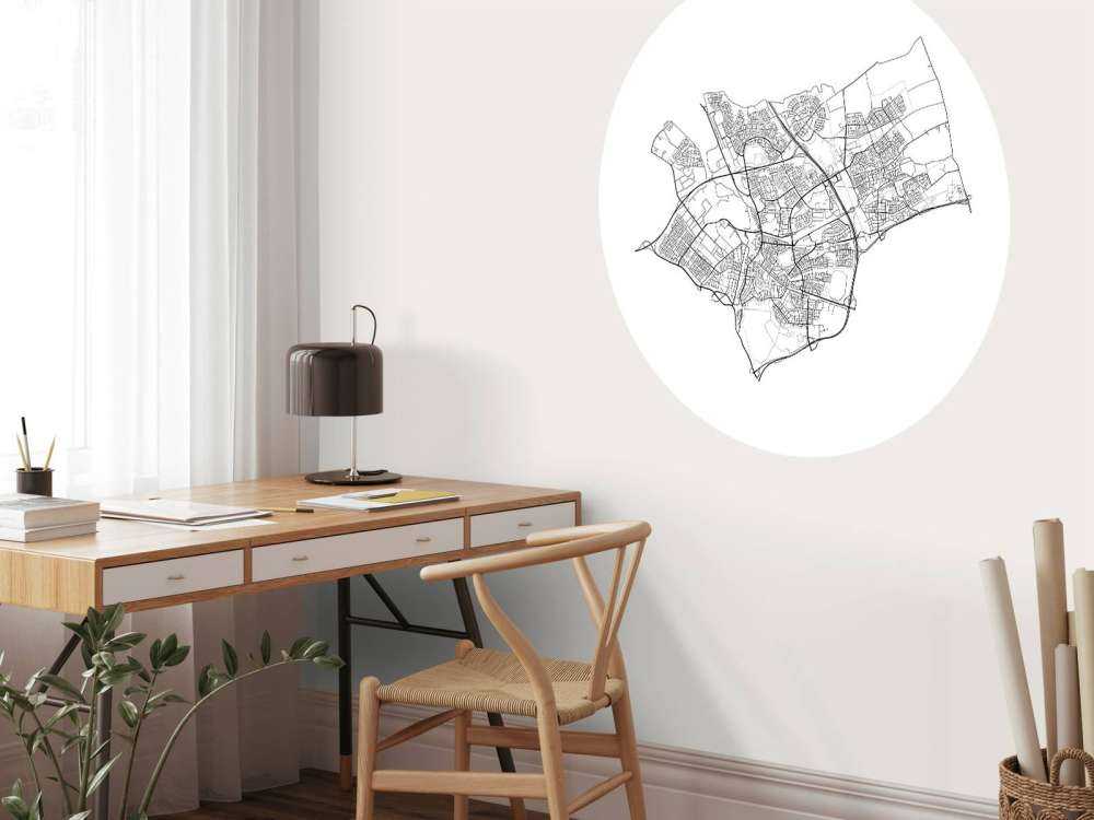 Plattegrond van Den Bosch, wit