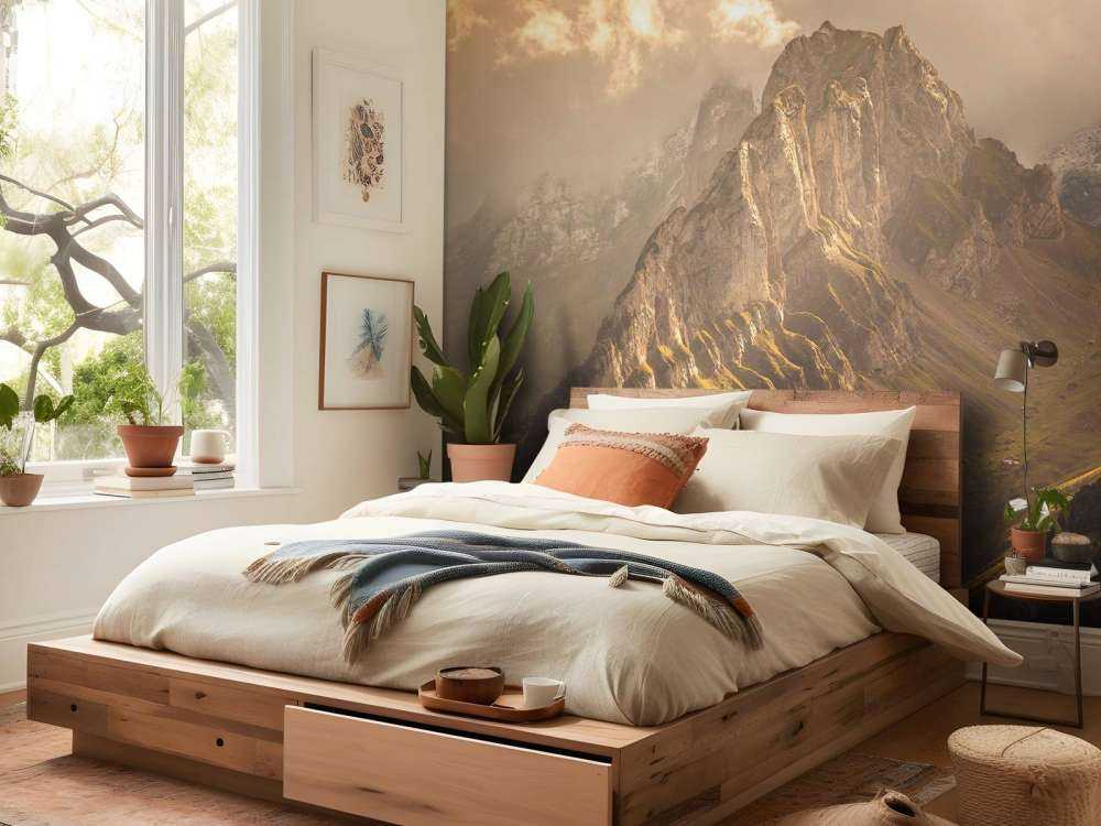 Gouden zonlicht op grillige bergkam