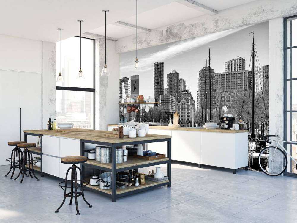 Oude Haven en Witte Huis in Monochroom