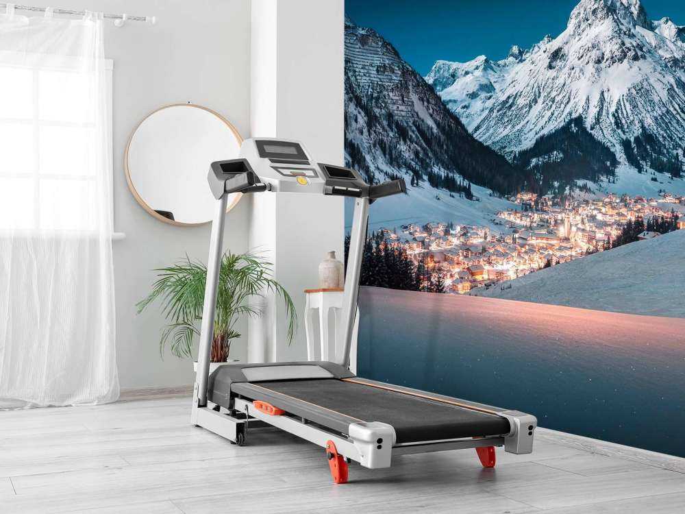 Alpendorp in winterse avondrust