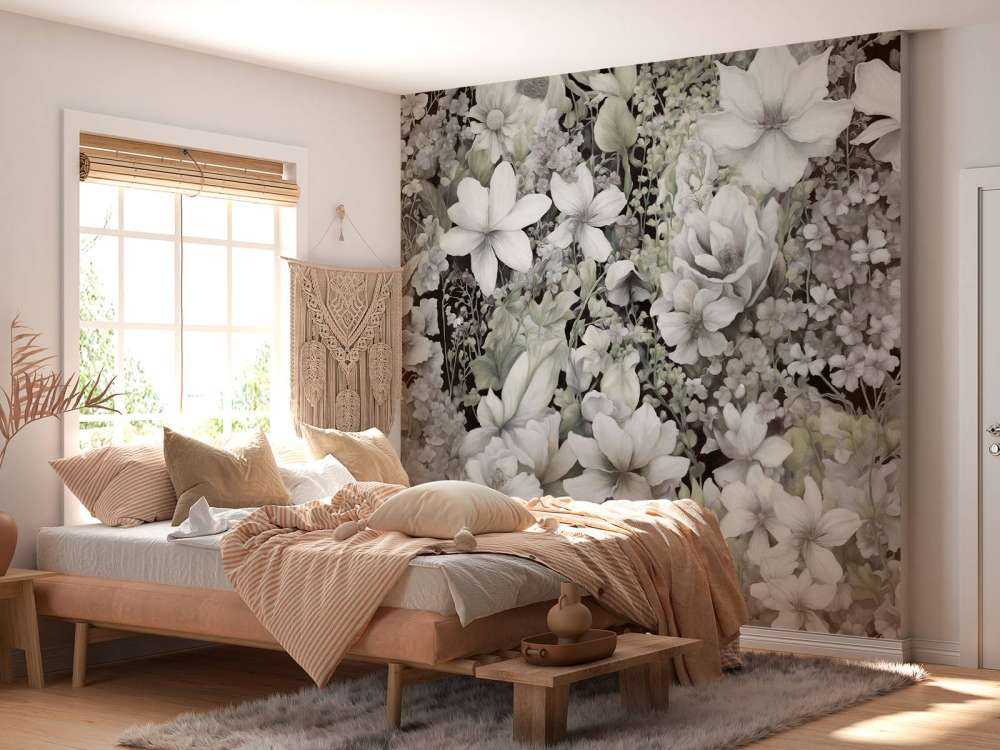 Flower festivalSEAMLESS Light Brown