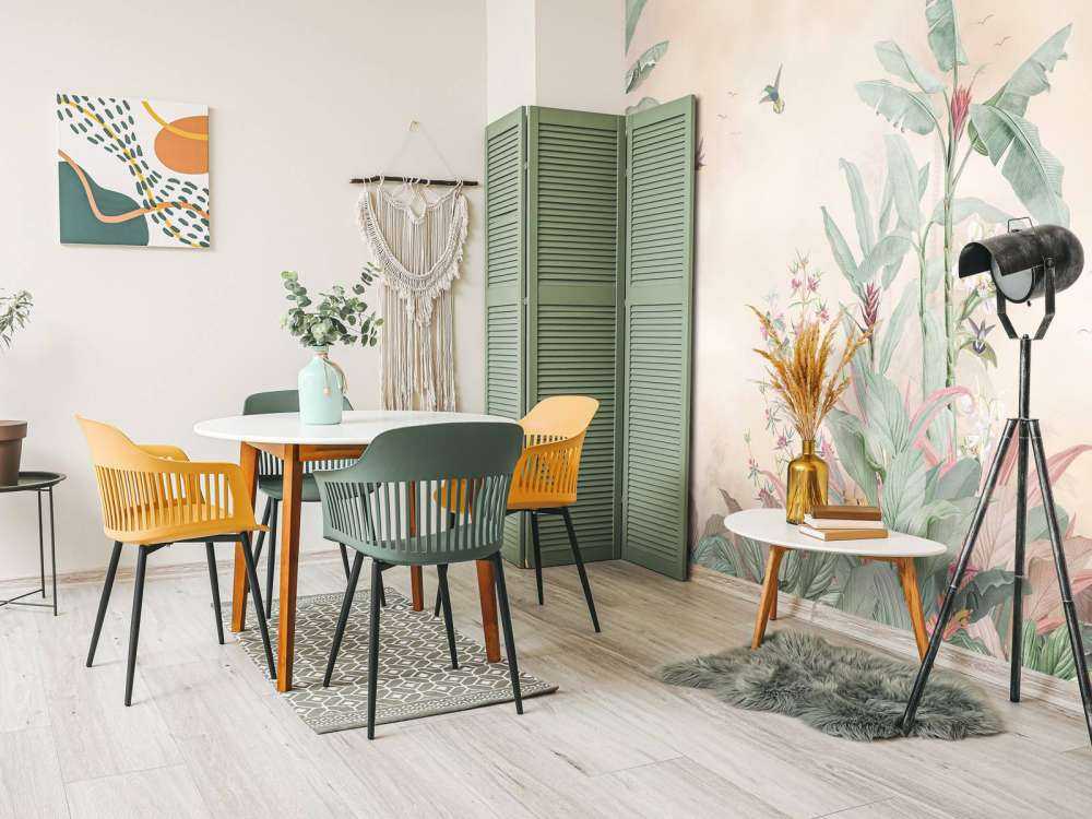 Tropische kolibries in bananenbos