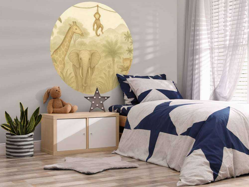 Junglevriendjes in sepia