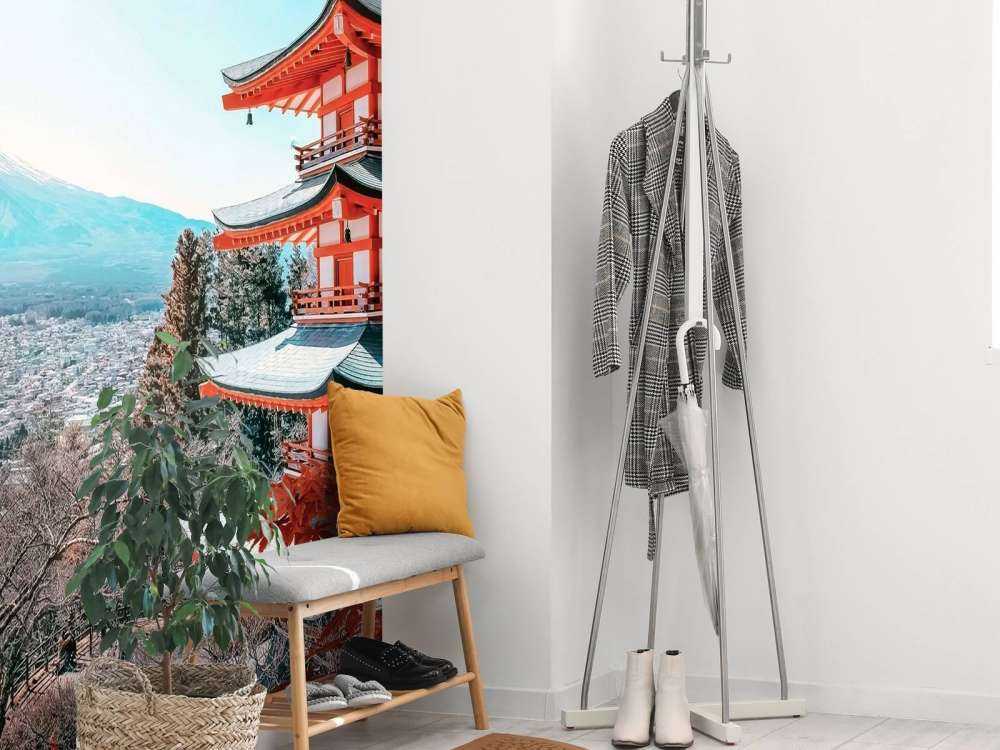 Herfstmoment bij Japanse pagode