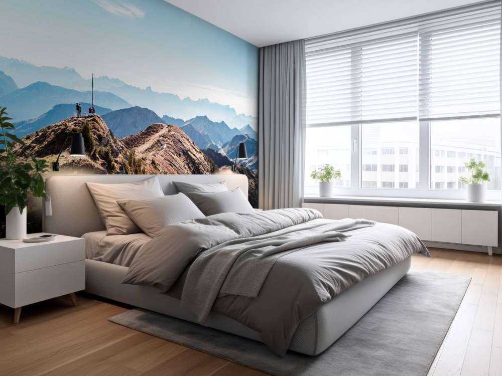 Herfstochtend op bergkam